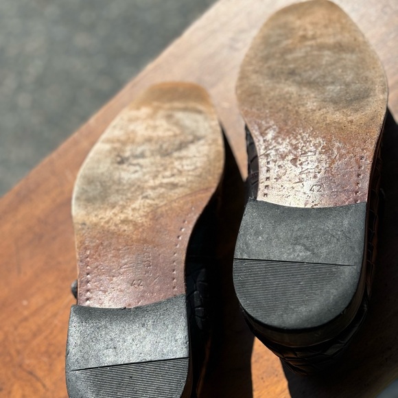 MENS ALLIGATOR PRINT SLIP ON LOAFERS - Picture 3 of 4